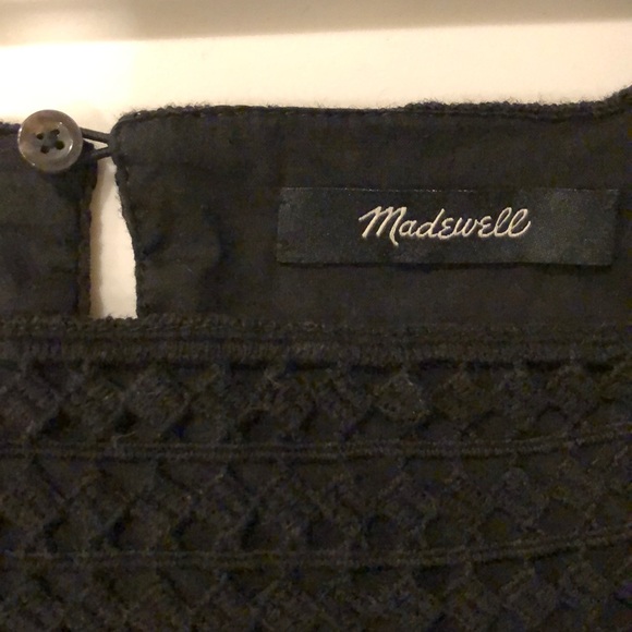 MADEWELL Black Sundream Crochet Fringe Shift Dress - Picture 7 of 7